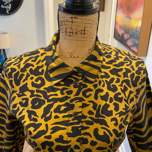 Proenza white label tiger print short sleeve dress in size small NWT. - Picture 5 of 9